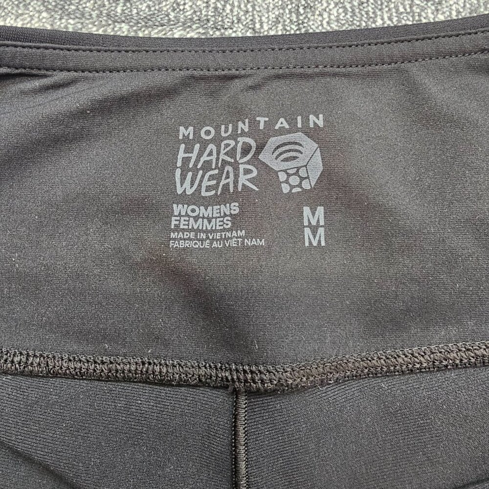 mountain hardwear Womens Medium mountain Stretch Capri leggings black 1961041 - Picture 5 of 12